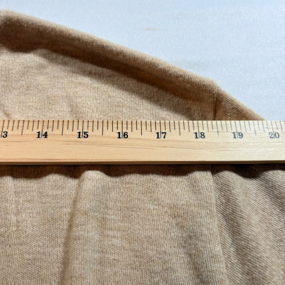 Steeplechase V-Neck Sweater Mens XL Tan Vintage Orlon Acrylic Knit Pullover USA